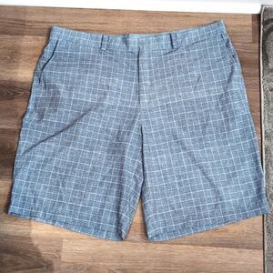 Nike Golf Dri-Fit Grey Plaid Sz 42 Shorts Men